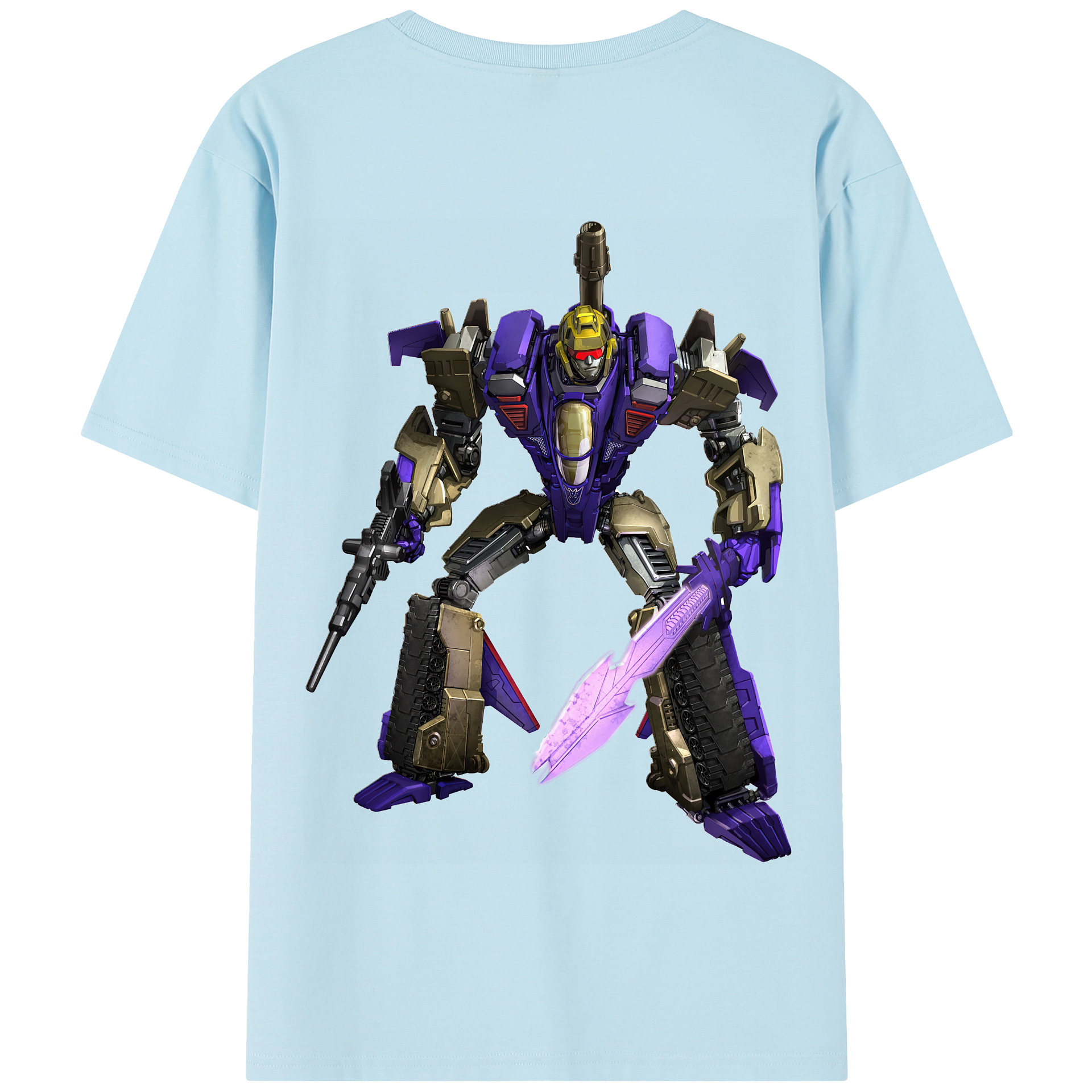 （画像用） Transformers トランスフォーマー 綿100％半袖Tシャツ（背面プリント）